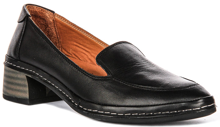 Penny In Black Heel Loafer