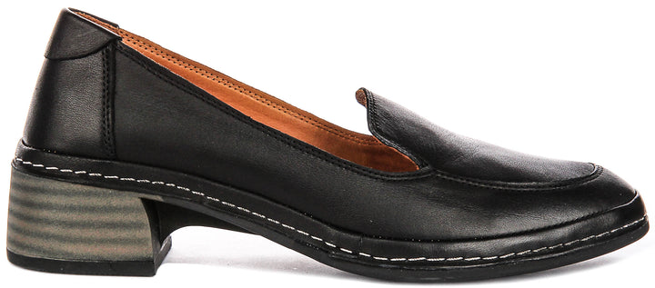 Penny In Black Heel Loafer