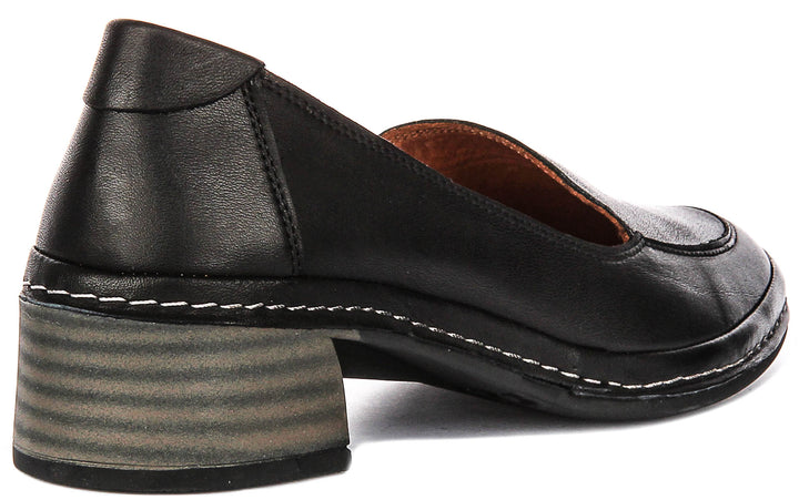 Penny In Black Heel Loafer