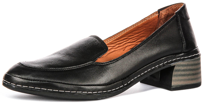 Penny In Black Heel Loafer