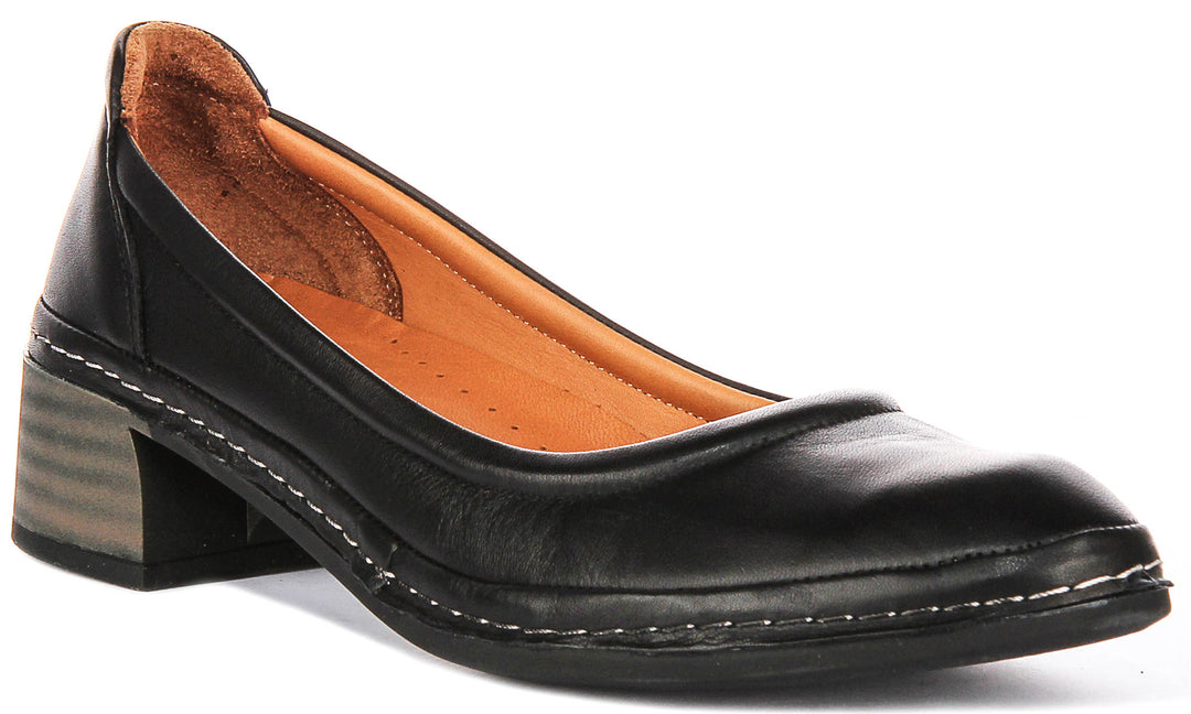 Polly In Black Heel Shoes
