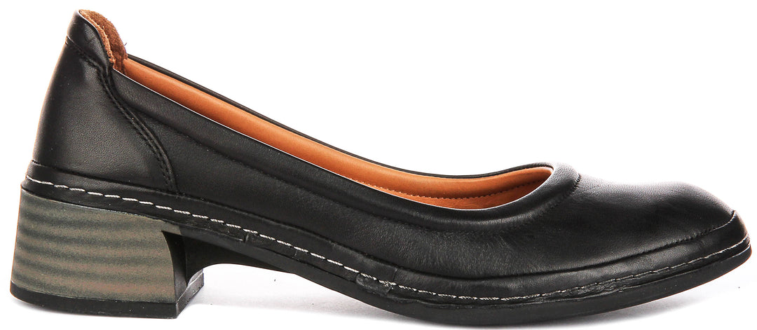 Polly In Black Heel Shoes