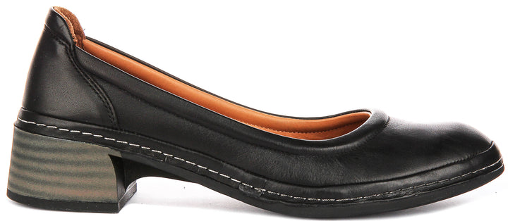 Polly In Black Heel Shoes