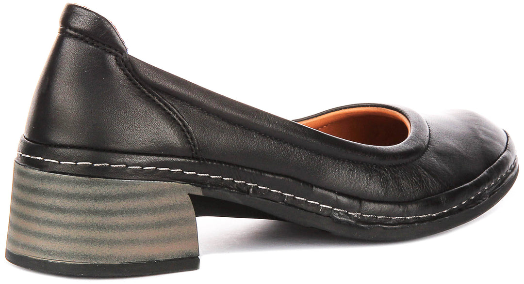 Polly In Black Heel Shoes