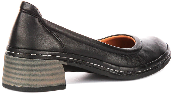 Polly In Black Heel Shoes
