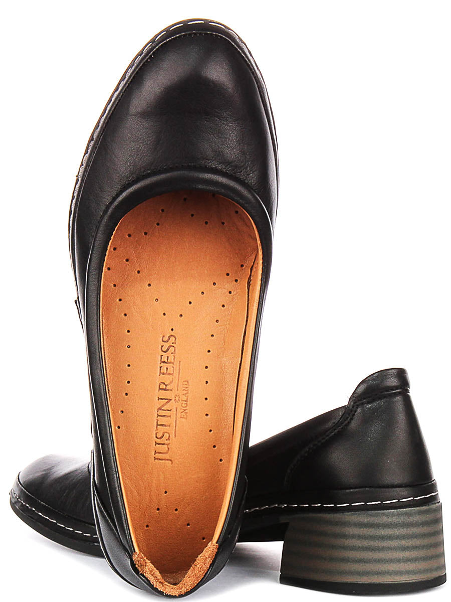 Polly In Black Heel Shoes