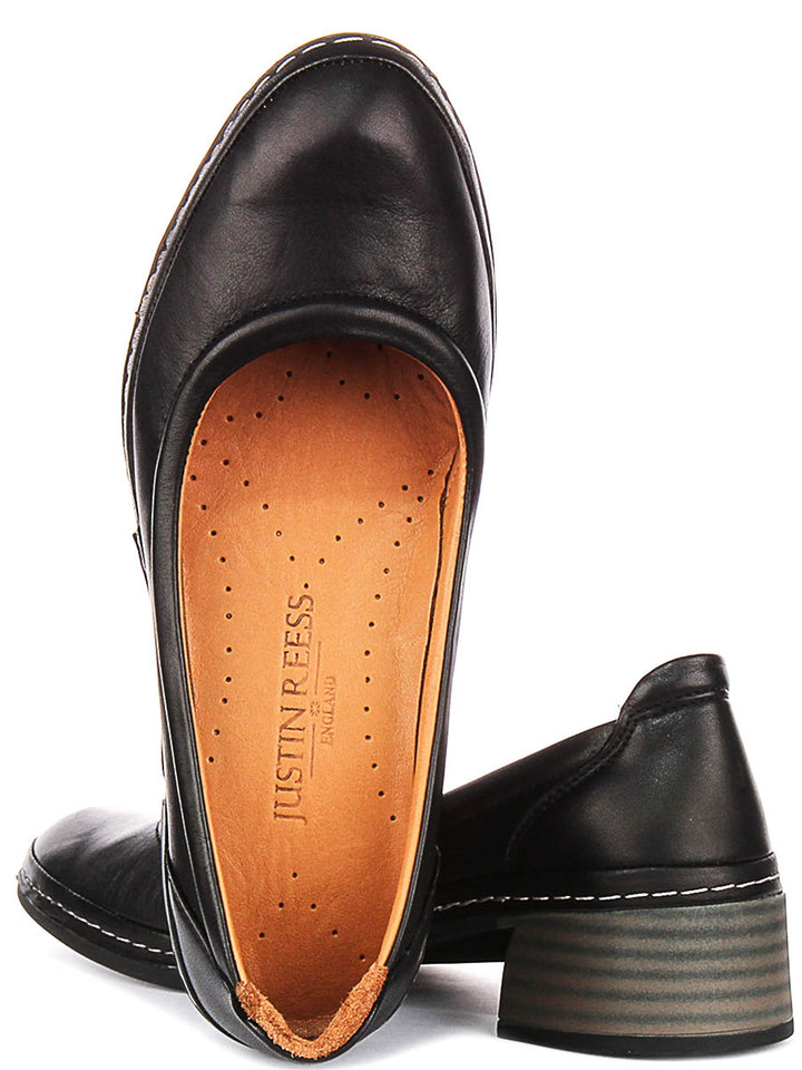Polly In Black Heel Shoes