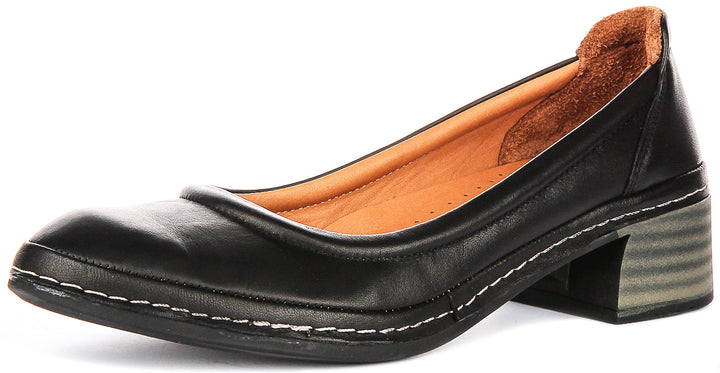Polly In Black Heel Shoes