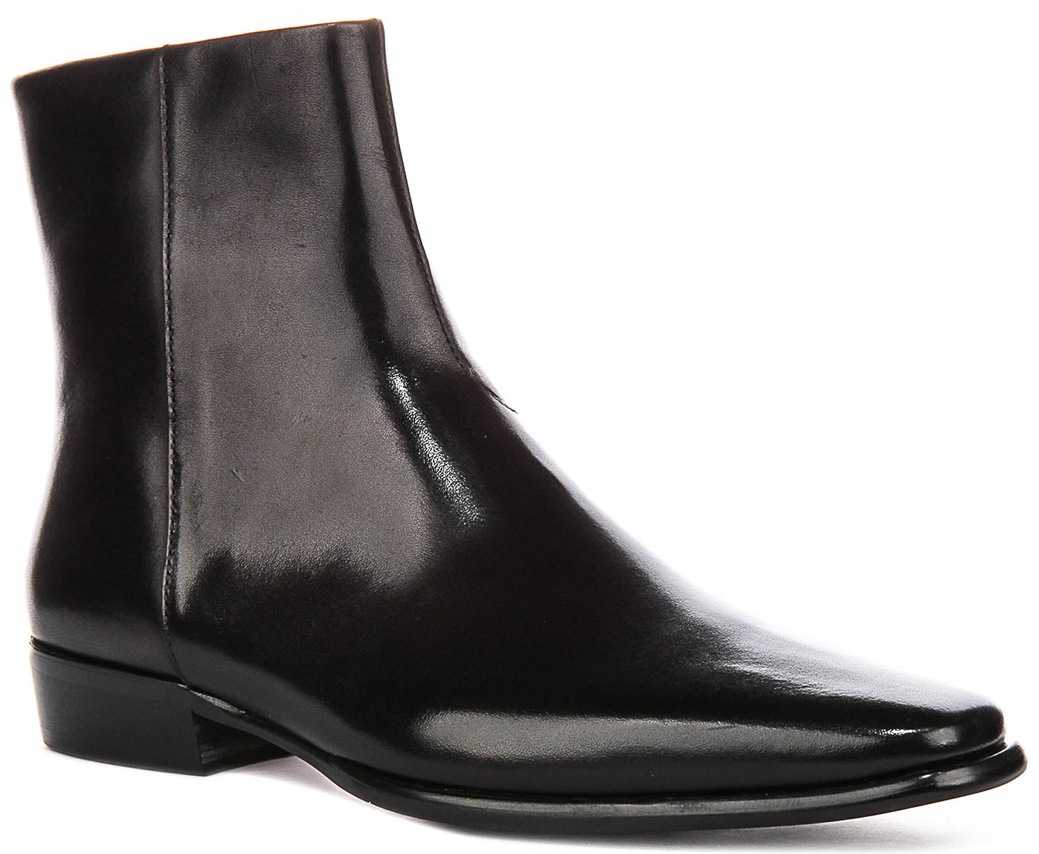 black leather jordan boots