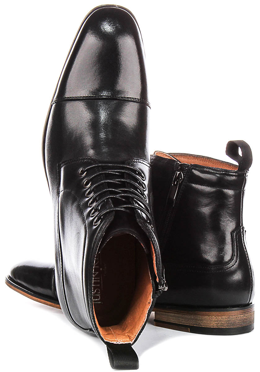 Kenneth Lace up Boot In Black