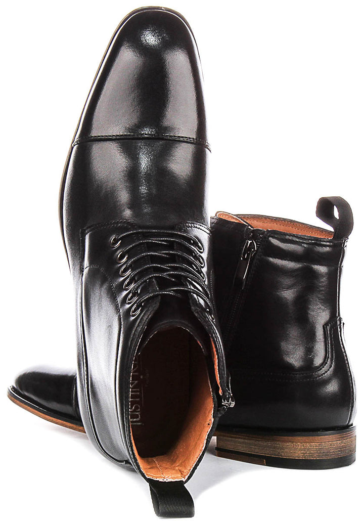 Kenneth Lace up Boot In Black