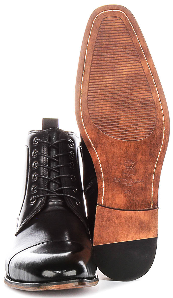 Kenneth Lace up Boot In Black
