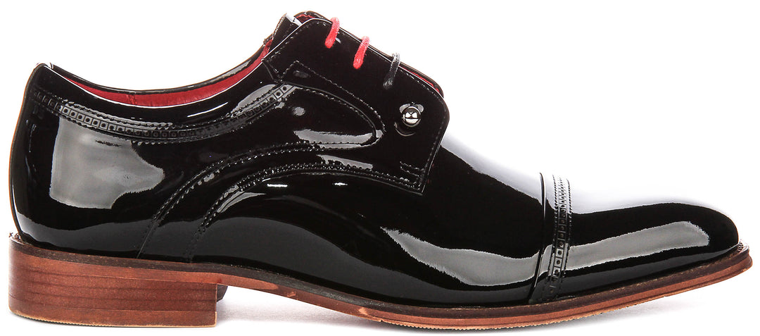 Lawrence Oxford Shoes In Black Patent