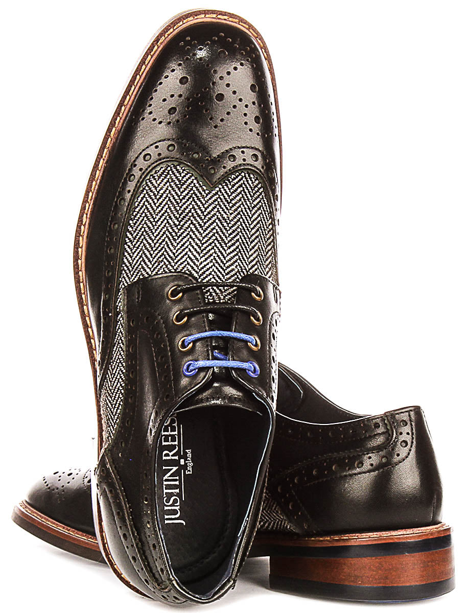 Sean Tweed Brogues In Black