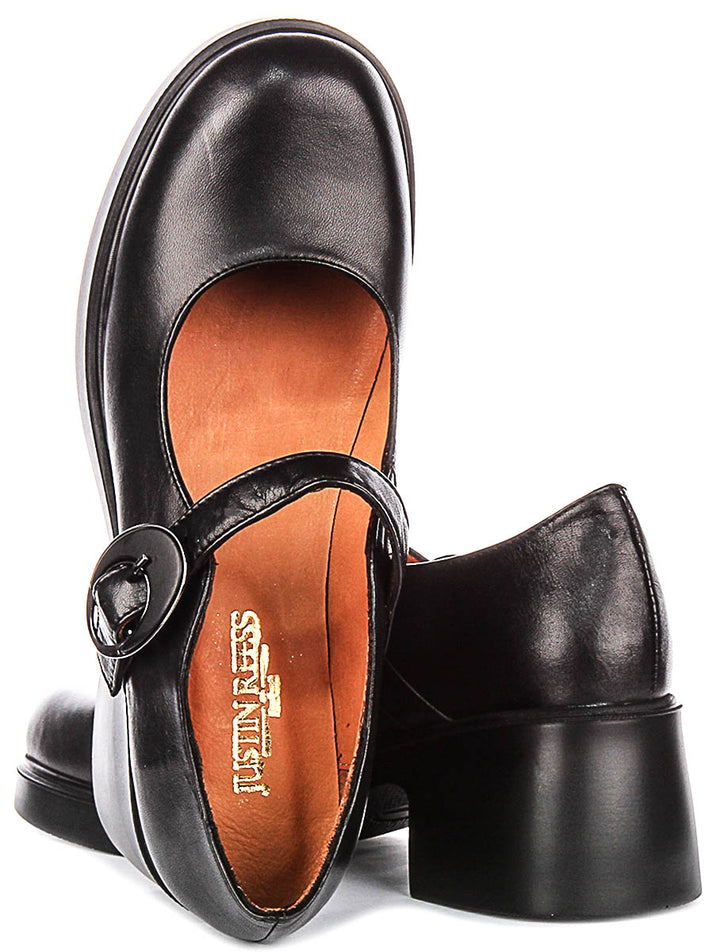 Nancy Mary Jane Shoes In Black