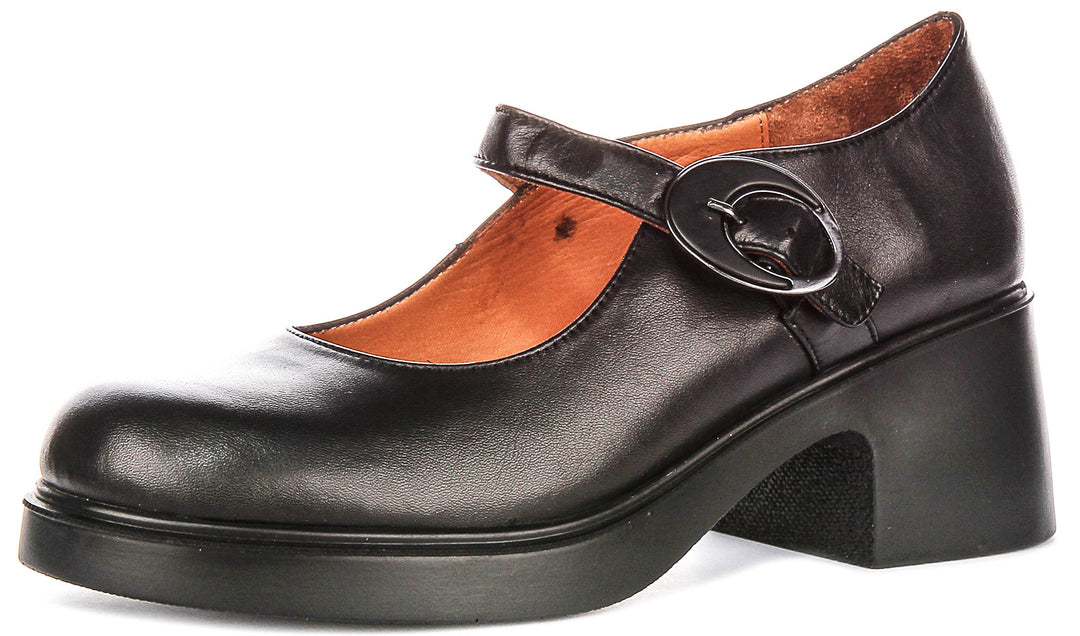 Nancy Mary Jane Shoes In Black