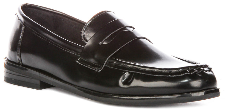 Rayleigh In Hi Shine Black Loafers