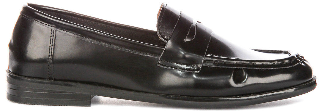 Rayleigh In Hi Shine Black Loafers