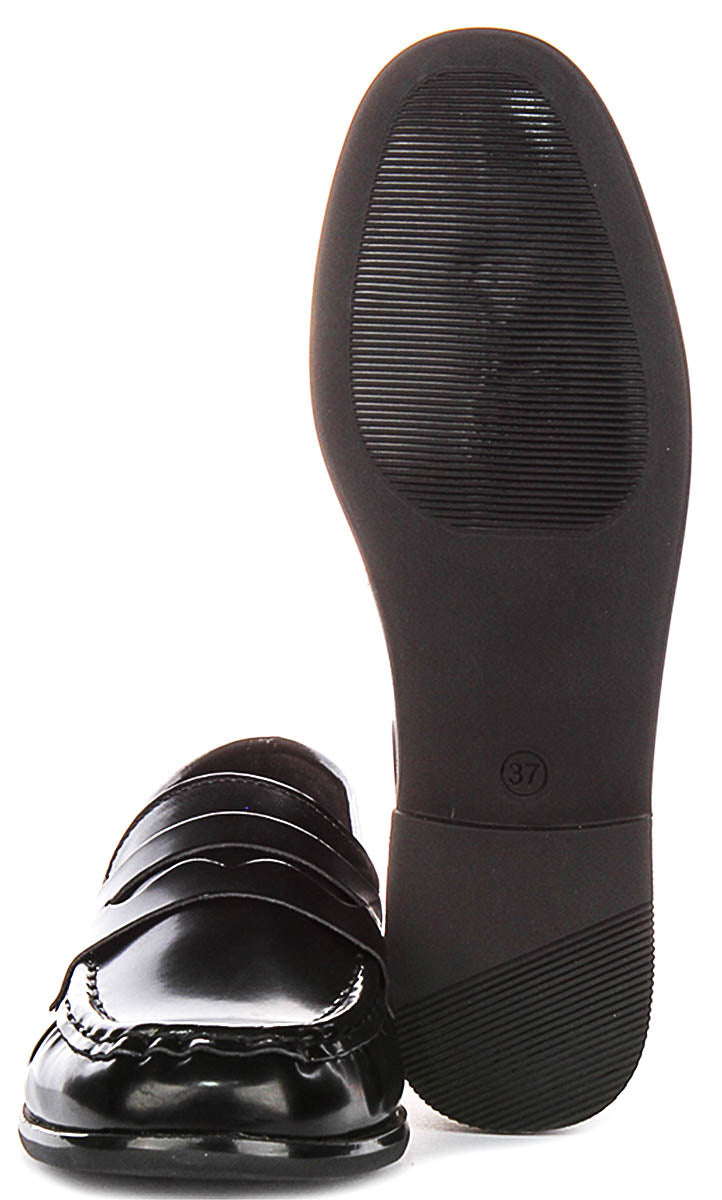 Rayleigh In Hi Shine Black Loafers