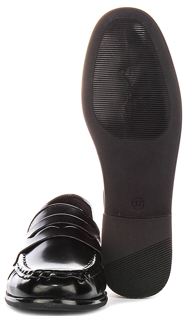 Rayleigh In Hi Shine Black Loafers