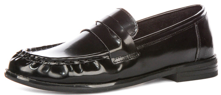 Rayleigh In Hi Shine Black Loafers