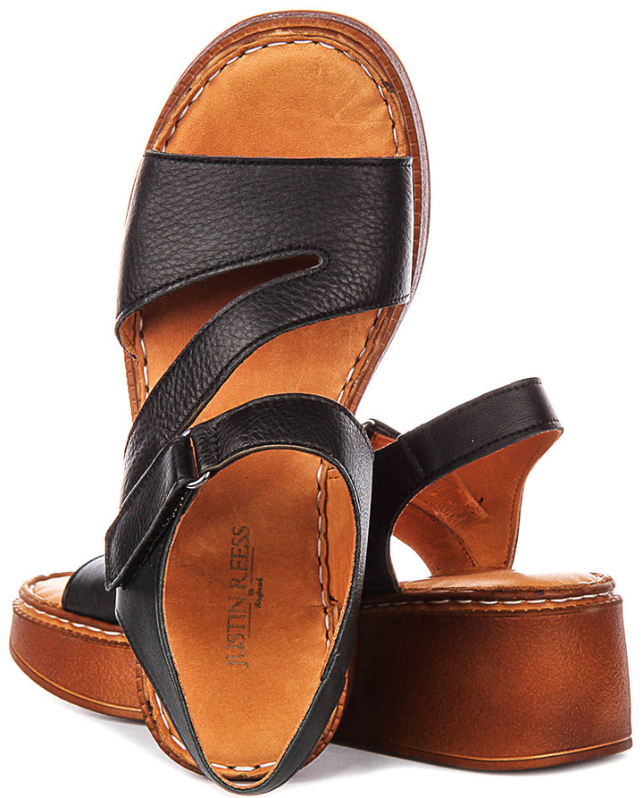 Emmy Cushioned Sandal In Black