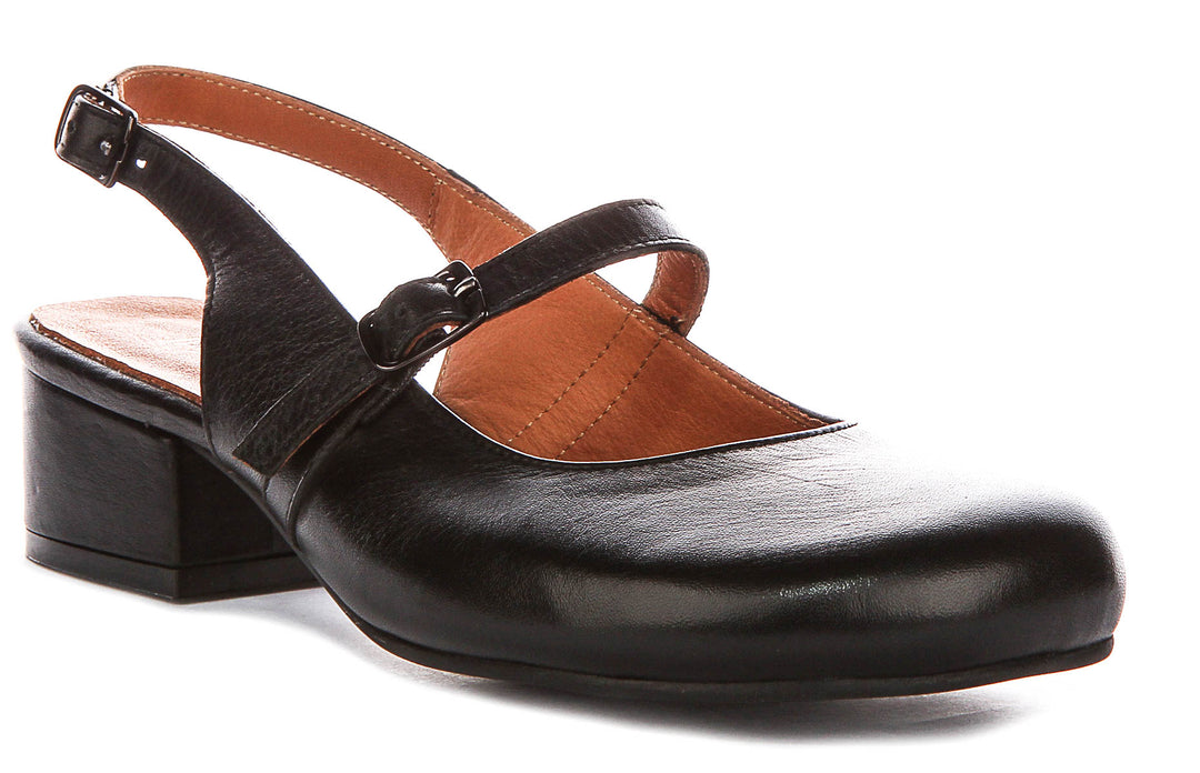 Summer Slingback Mary Jane In Black