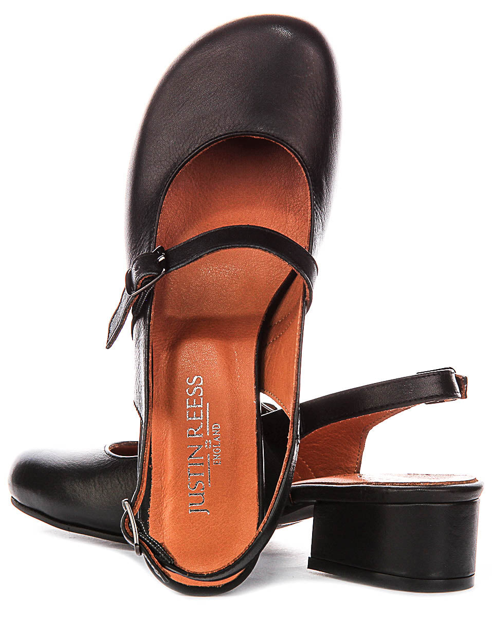 Summer Slingback Mary Jane In Black