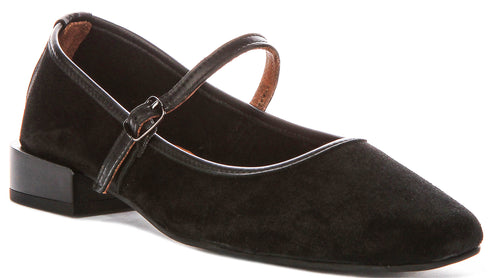 Jasmin Mary Jane In Black Suede