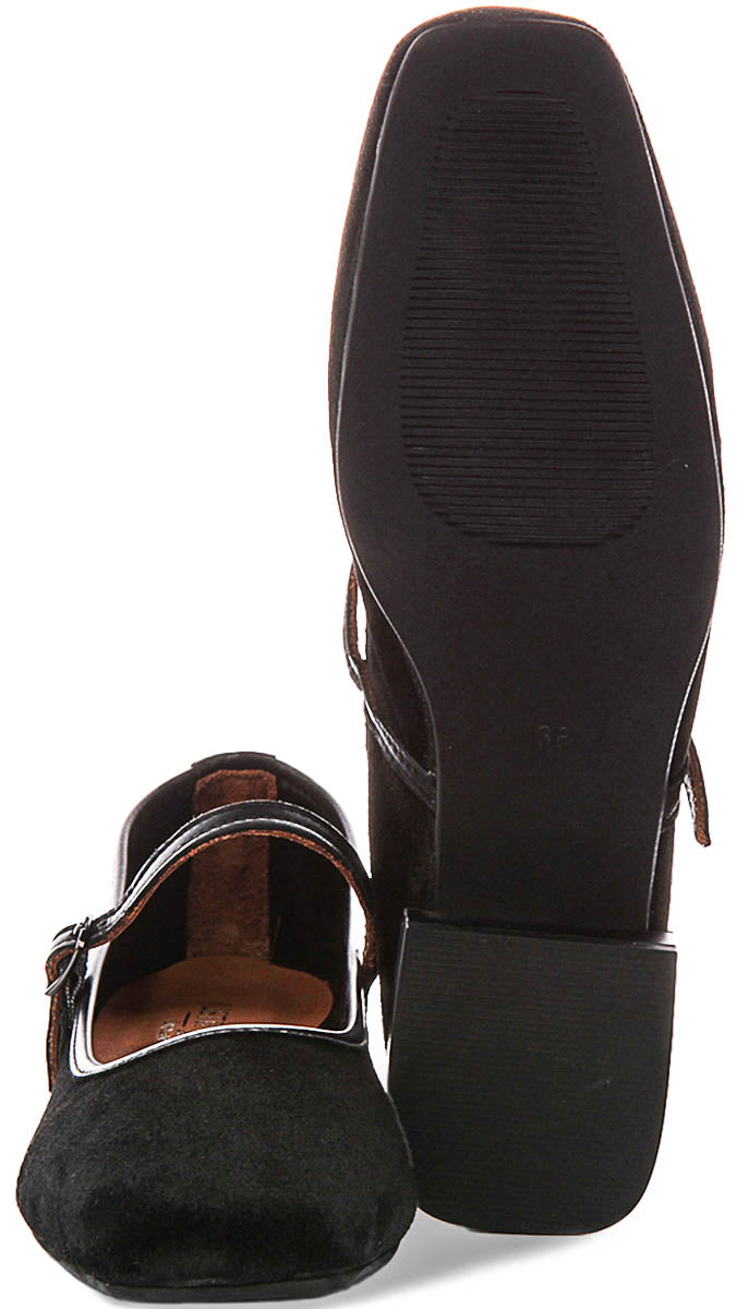 Jasmin Mary Jane In Black Suede