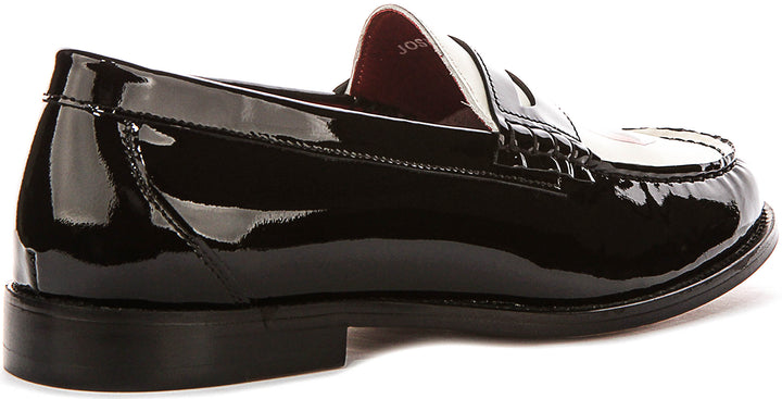 Joseph Loafer Lips Print In Black White for Men