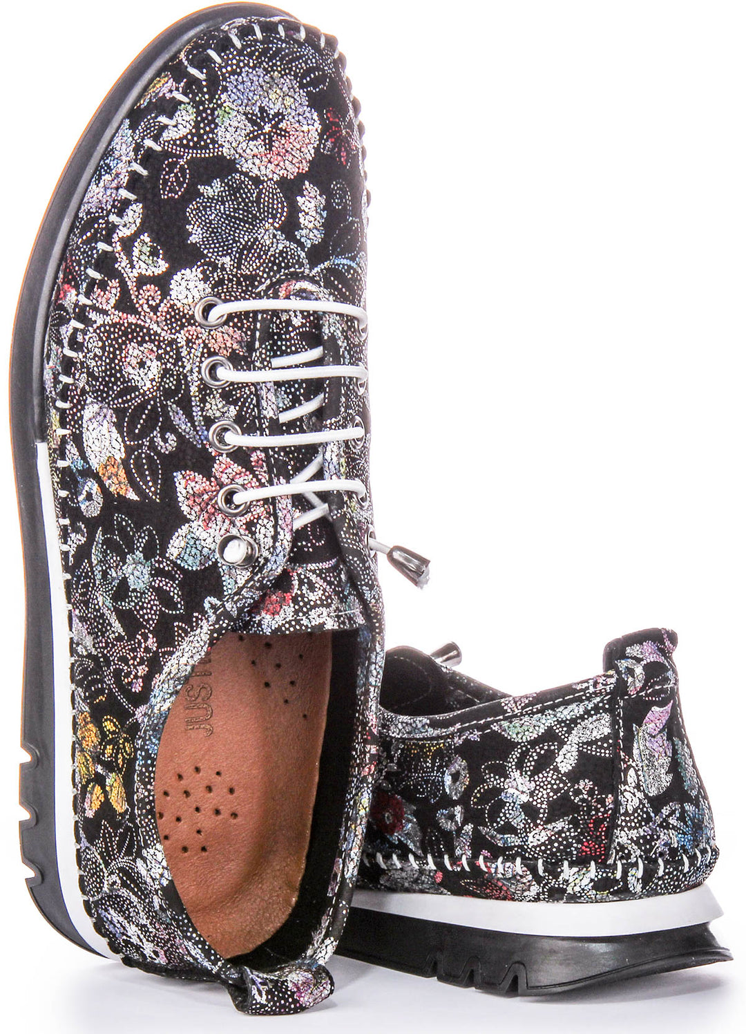 Bryony Slip On Shoes In Black Floral