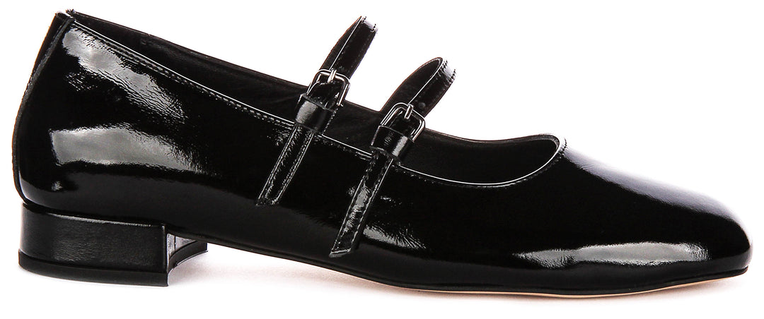 Kalie Mary Jane In Black Patent Leather