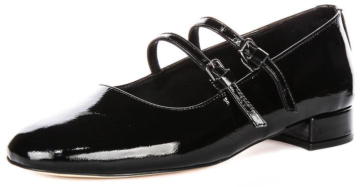 Kalie Mary Jane In Black Patent Leather