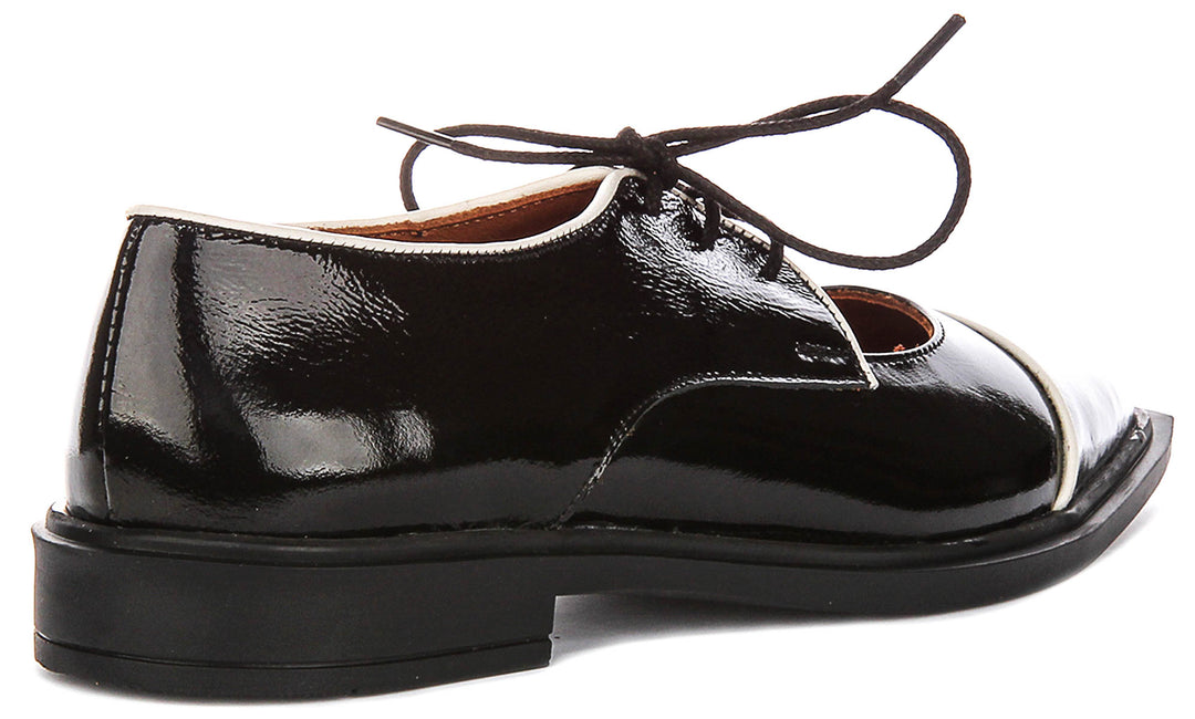 Jane In Flat Pointed Black Patent