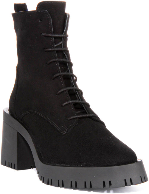 Zoe Ankle Boots In Black Suede