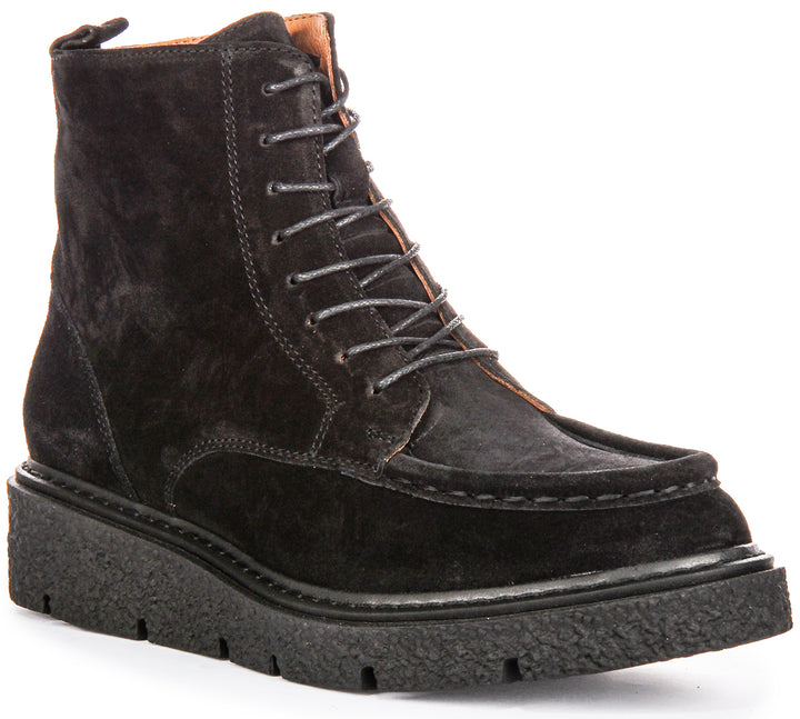 Alani Ankle Boots In Black Suede