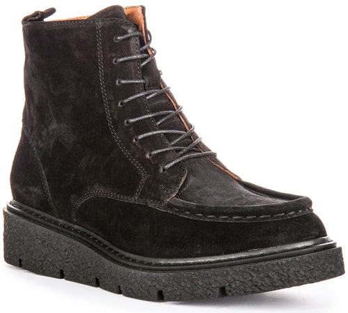 Alani Ankle Boots In Black Suede