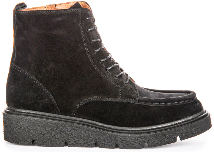 Alani Ankle Boots In Black Suede