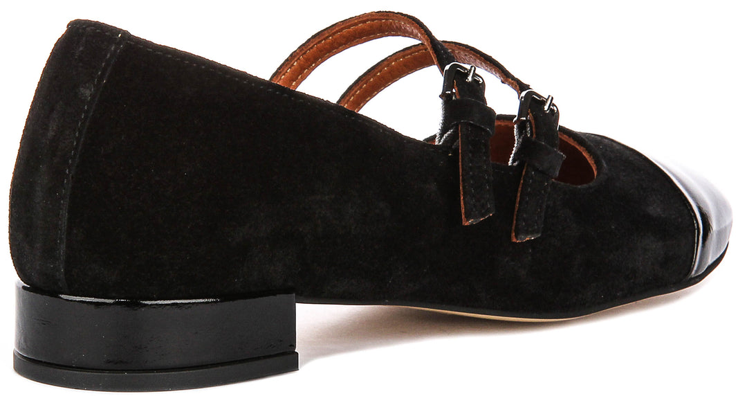 Kalie 2 Mary Jane Heel In Black Suede