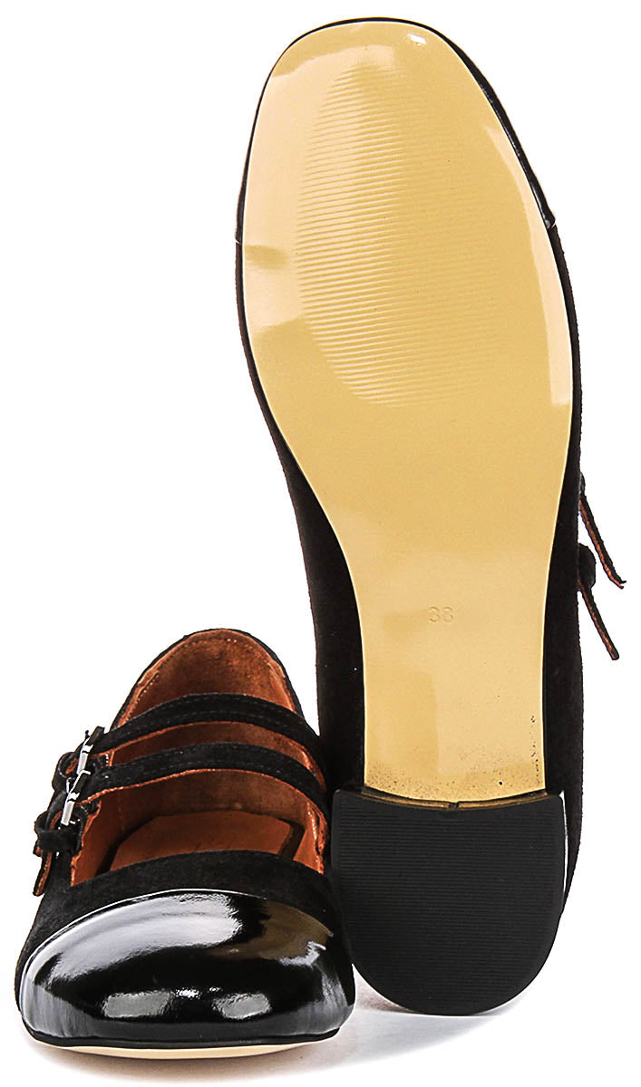 Kalie 2 Mary Jane Heel In Black Suede