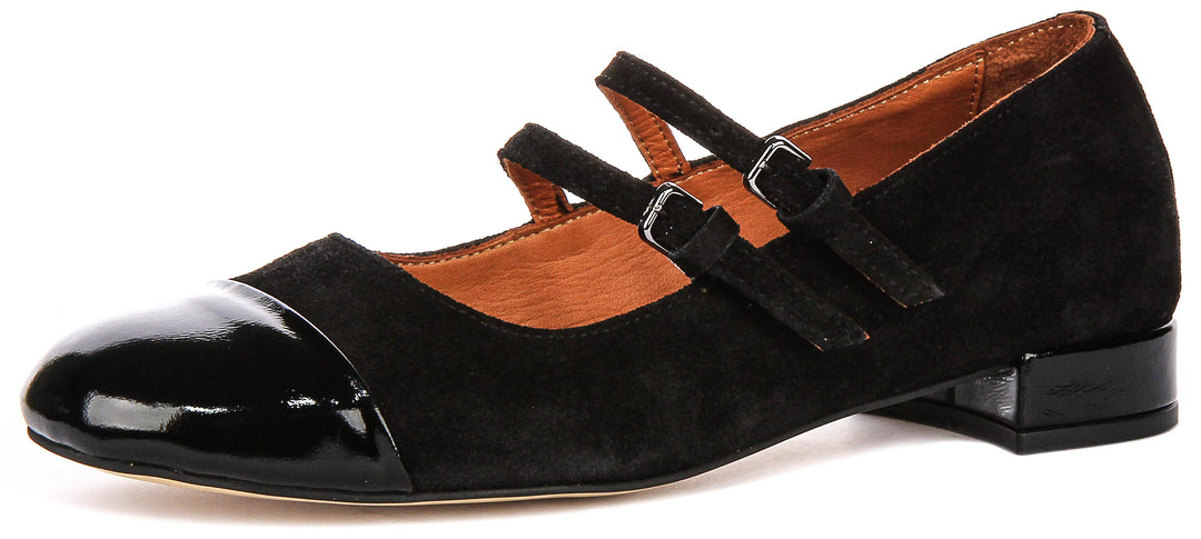 Kalie 2 Mary Jane Heel In Black Suede