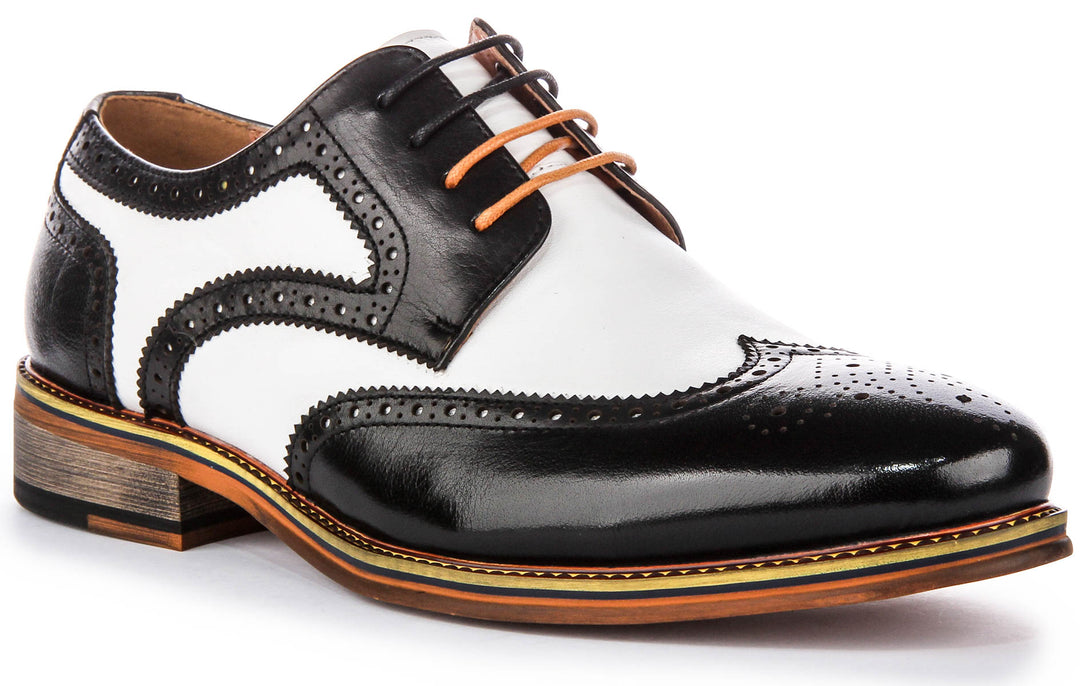 Kai 2 In Black White Brogues