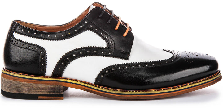 Kai 2 In Black White Brogues