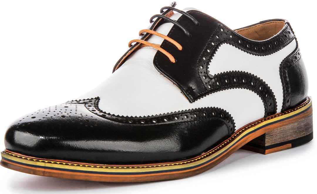 Kai 2 In Black White Brogues