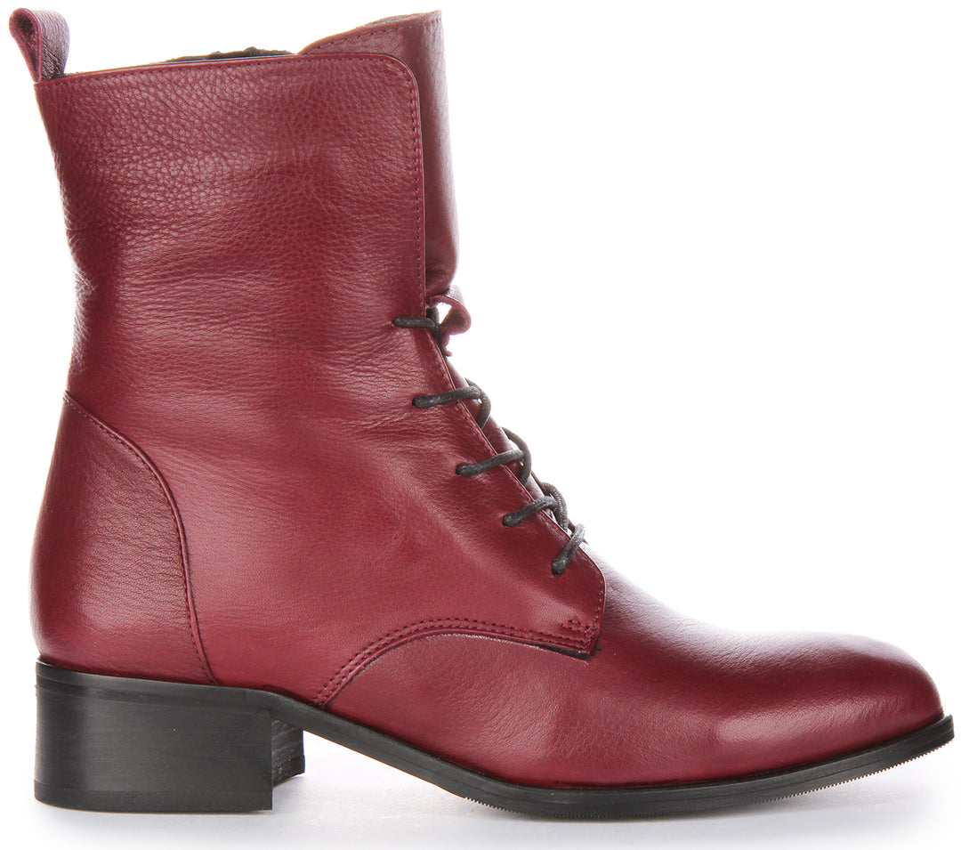 Clair Ankle Boots In Bordo