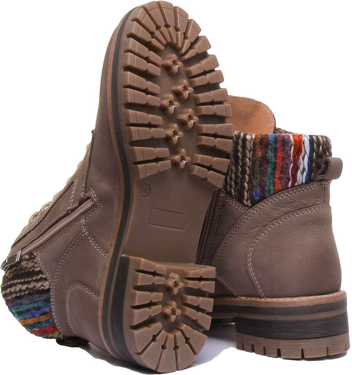 Ella Warm Hiker Boot In Brown
