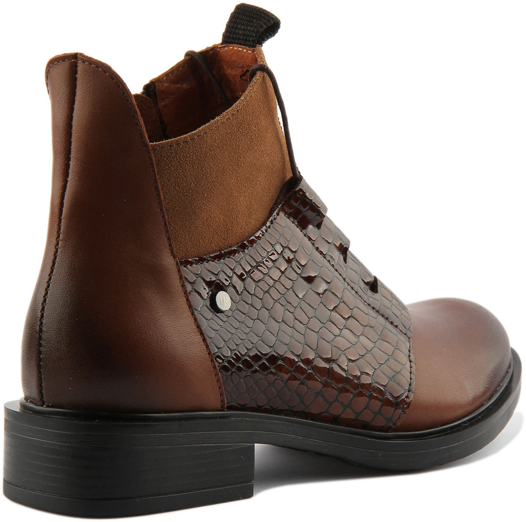 Mylah Ankle Boots In Brown