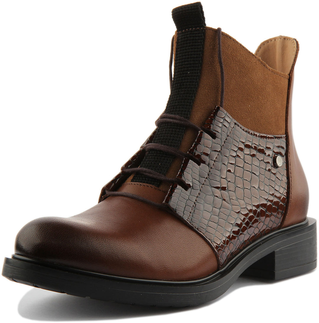 Mylah Ankle Boots In Brown