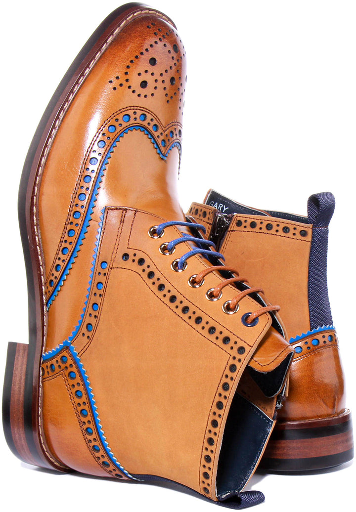 Gary Ankle Boots In Brown